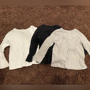3 Pack Toddler Long Sleeve Tees - 3T